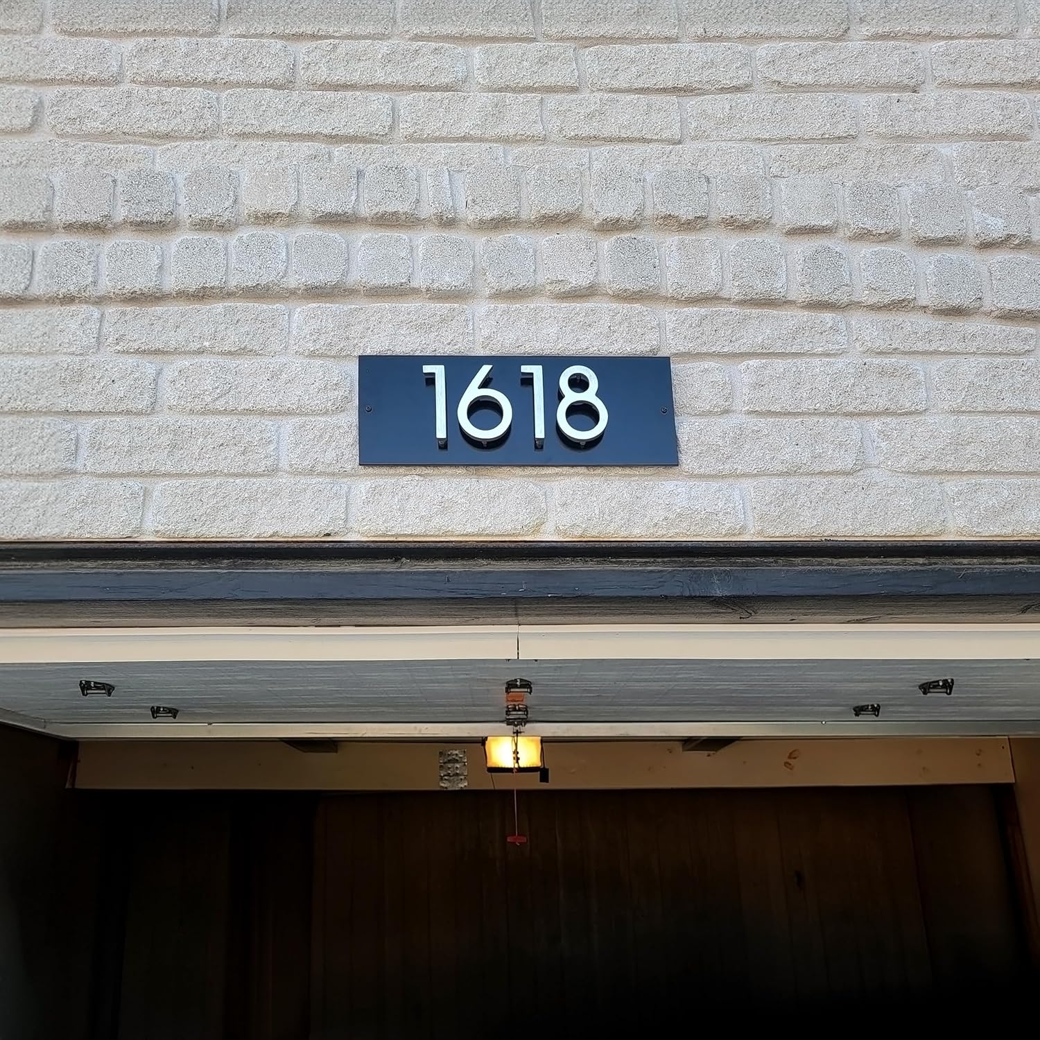 Personalized Floating Aluminum Address Sign Plaque - Custom House Numbers | Horizontal or Vertical. 3", 4", 6", 8"