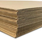 32" x 40" Kraft Two Sided (C-Flute) Corrugated Project Sheets, Cardboard Sheets, Flat Packing Inserts, Crafts, Pads