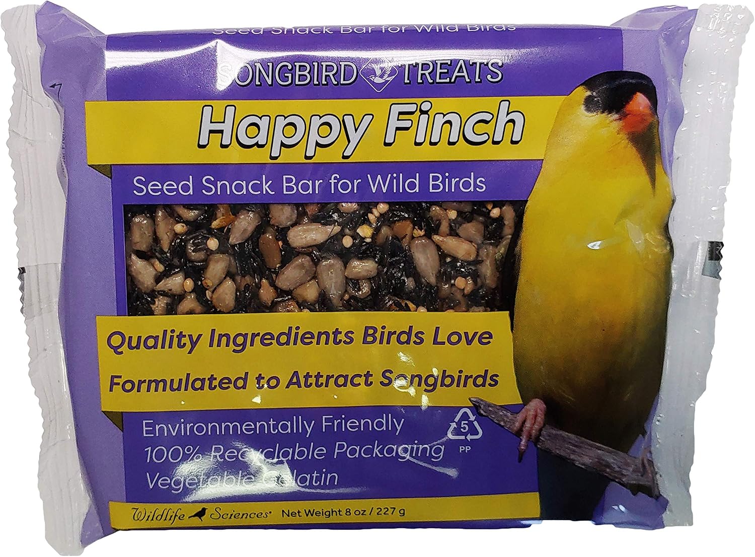 Songbird Treats Seed Cake Variety 4 Pack | 8 oz Bird Seed Cakes for Wild Birds