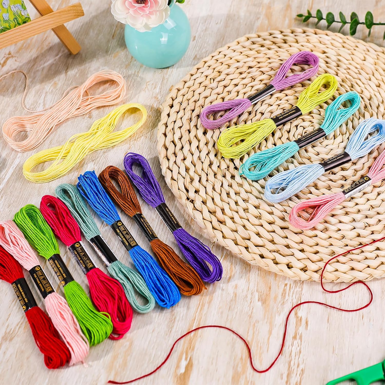Embroidery Thread Floss 180p Colors Quilting Thread Skeins Friendship Bracelet String Making Bracelets Cross Stitch