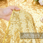 90x132inch Rectangle Sparkly Gold Sequin Tablecloth Wedding Glitter Drapes