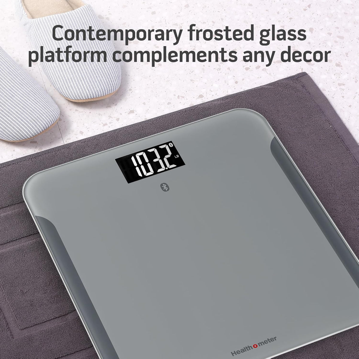 Bluetooth Digital Body Composition Scale 440 lb Capacity Smart Bathroom Scale with BMI and Weight Tracking for