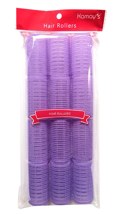 Medium Size Hair Rollers Curlers Multicolor Self Grip Cling Nylon Plastic Sticky Curling Tools Pro Salon Hairdressing