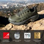 Men's Waterproof Lightweight Hiking Shoes,Army Green,10.5