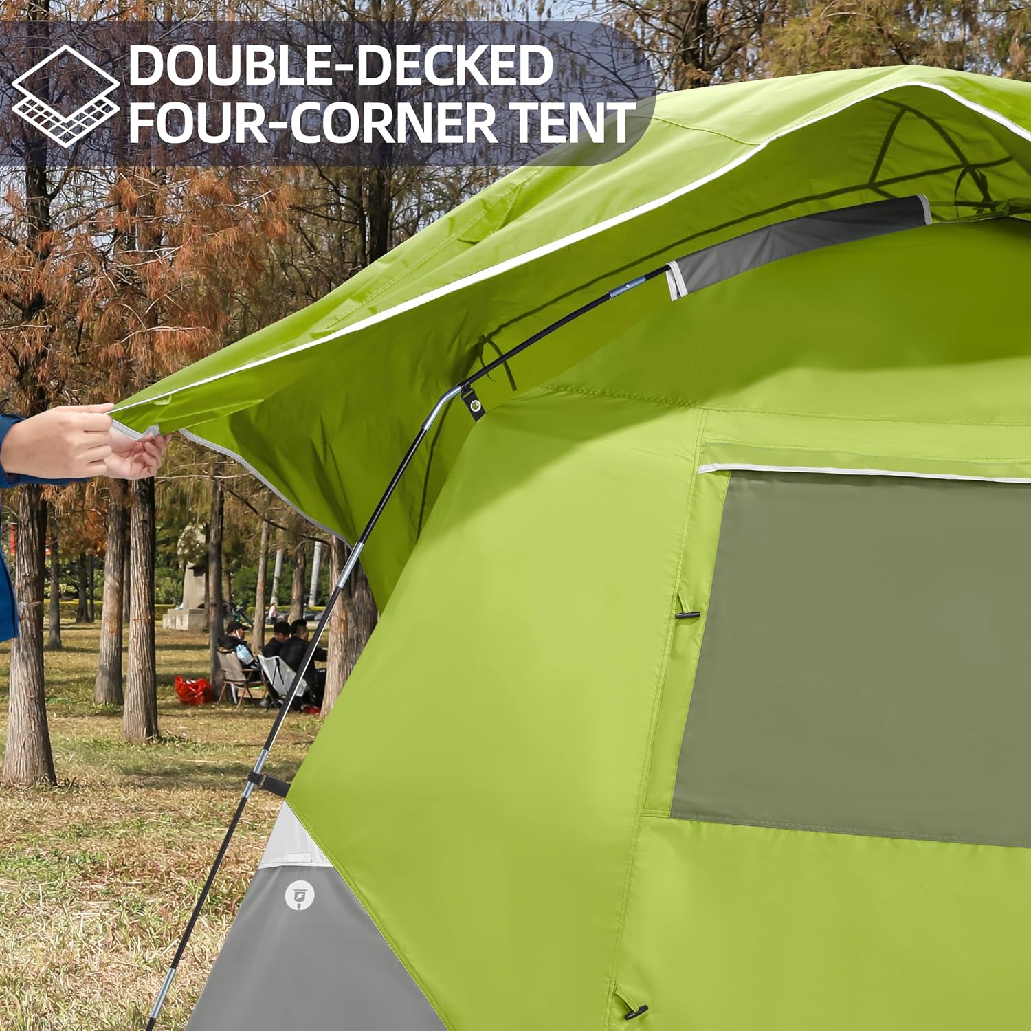 Tents for Camping 4/8 Person Waterproof Tent Quick Setup Folding Outdoor Backpacking Tents Family Hiking