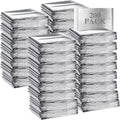 Emergency Blanket Bulk - Survival Thermal Silver Foil Reflective Blankets Set Pack for Outdoors Shelter Space