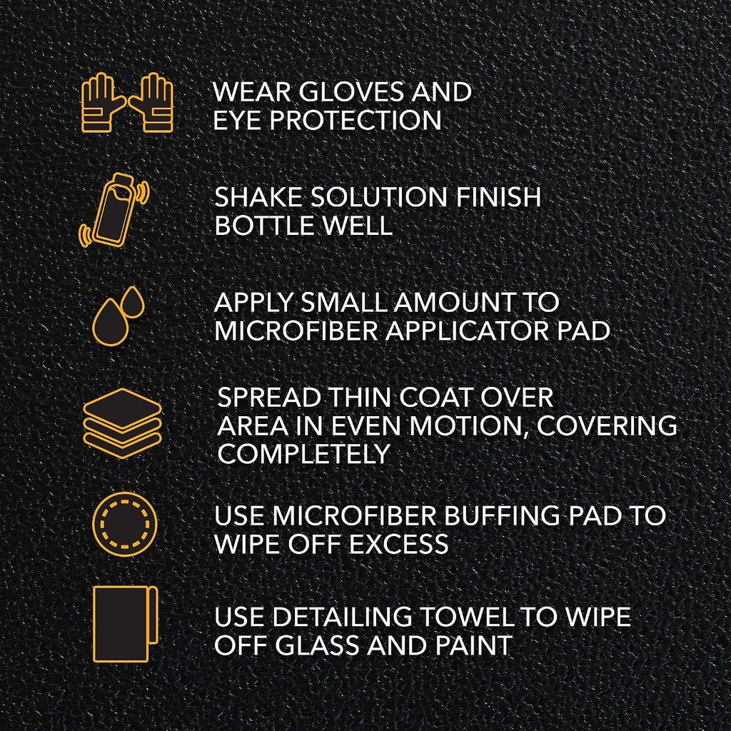 Black Plastic & Vinyl Trim Restorer - Use for Car and Truck Detailing, No Wet Look, Instantly Revives Color to Trim