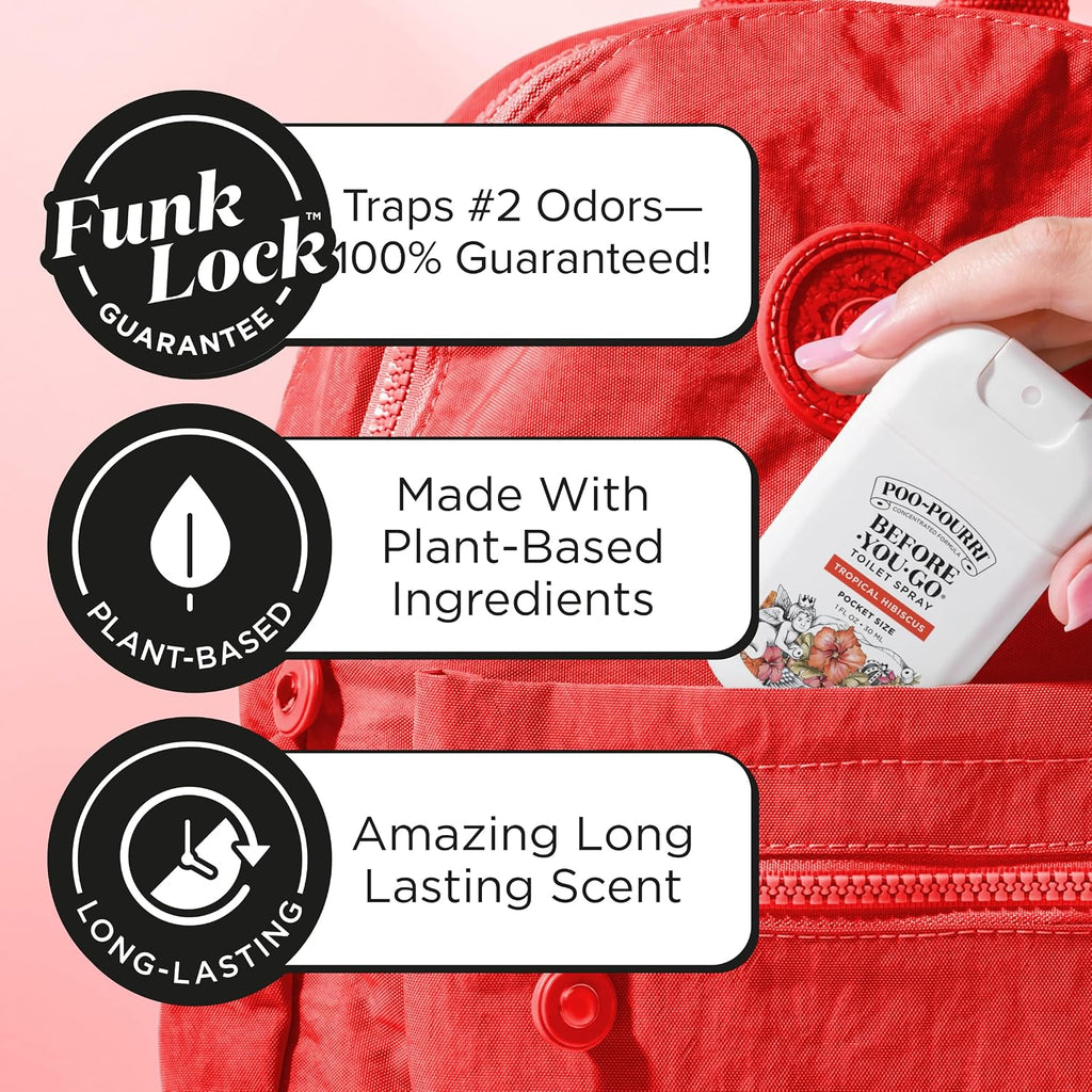 Before-You-Go Pocket Toilet Spray, Spring Variety 1 Fl Oz 3 Pack