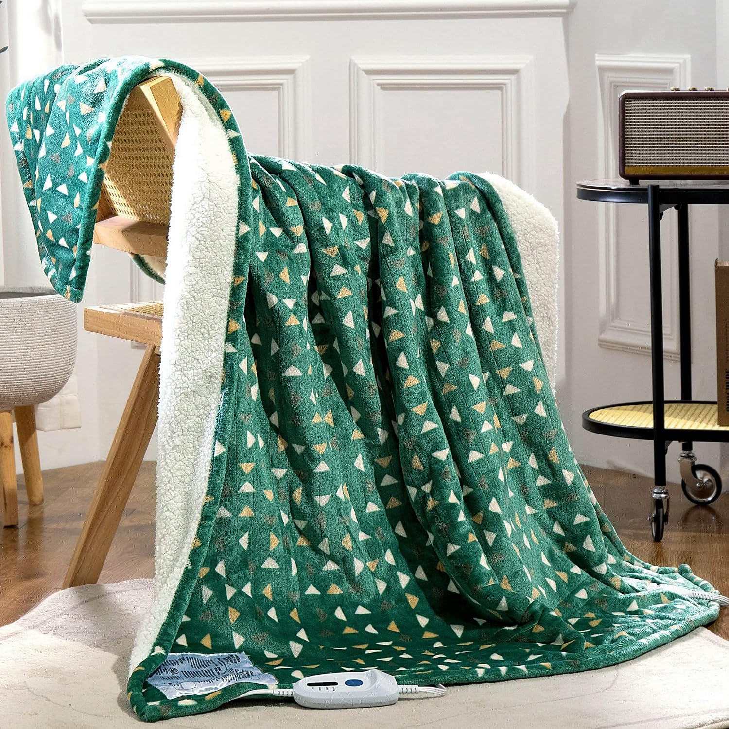 Heated Blanket 50"x60", Electric Blanket 4 Heat Levels, Delta | Machine Wash Heated Throw Blanket, 3 Hour Auto Off