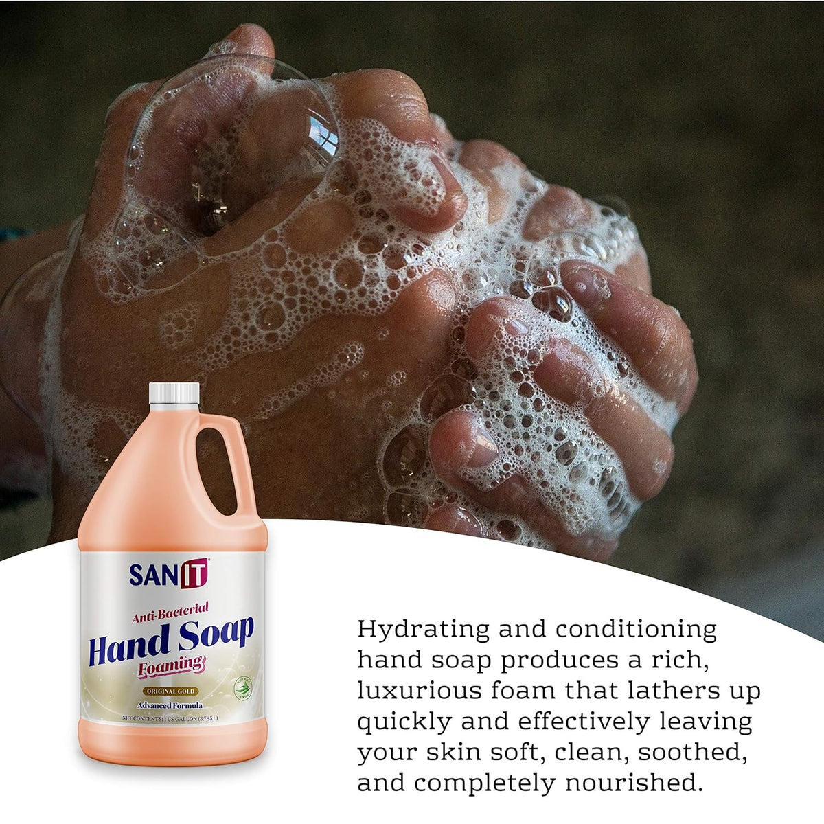 Antibacterial Foaming Hand Soap Refill - Advanced Formula with Aloe Vera and Moisturizers - All-Natural Moisturizing