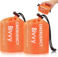 Emergency Sleeping Bag, Survival Bivy Sack Mylar Thermal Emergency Blanket Waterproof Lightweight Portable Shelter