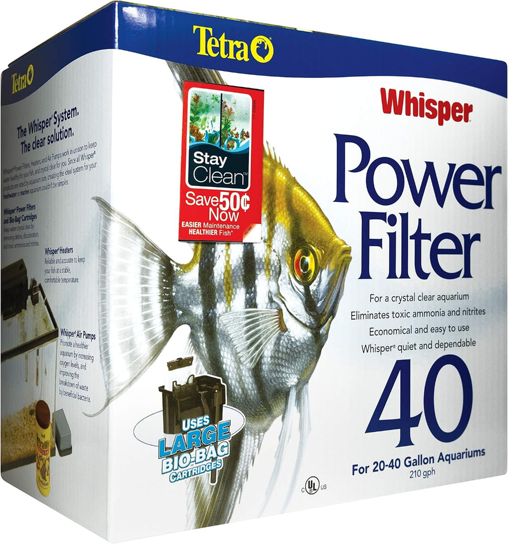 Whisper PF40 Power Filter For Aquariums