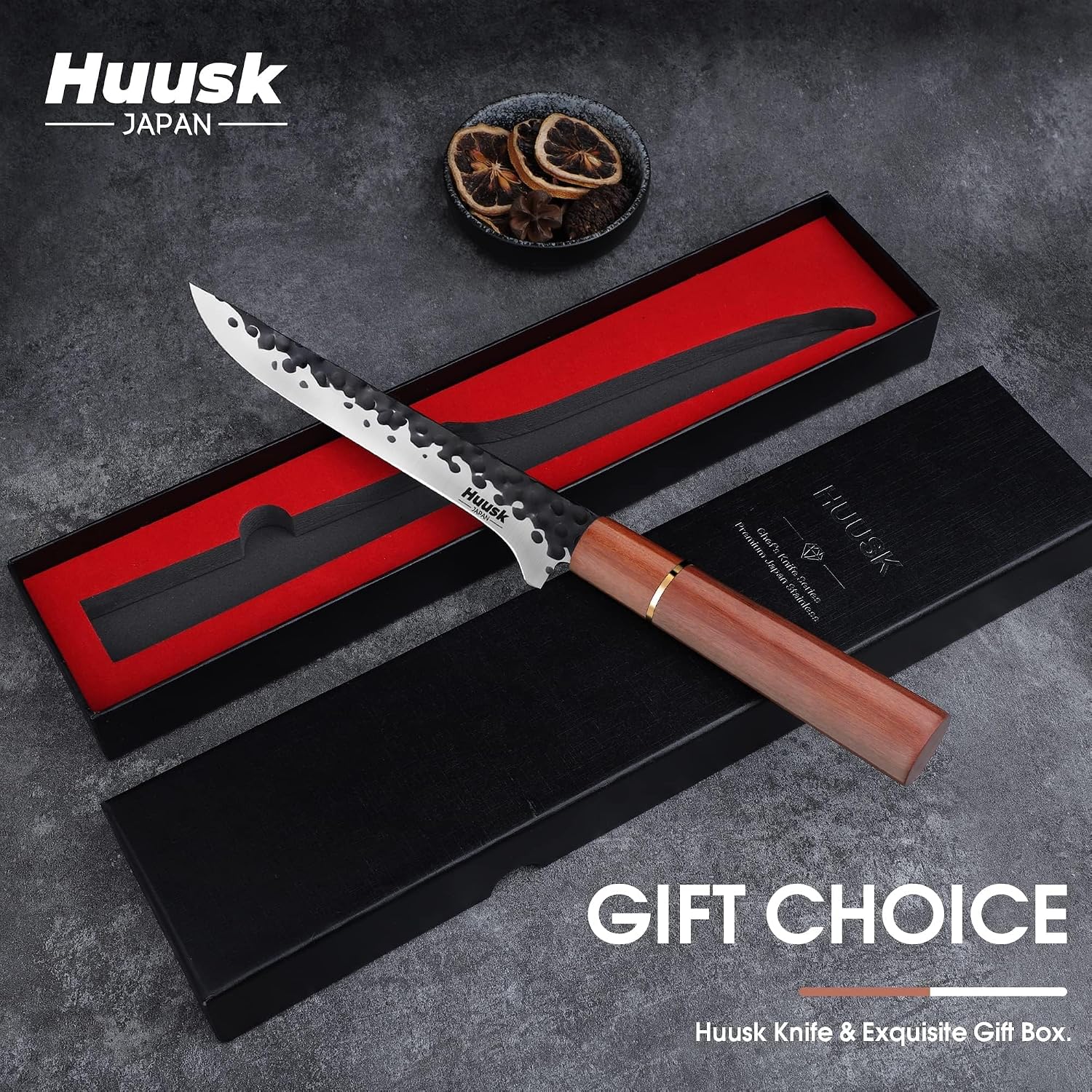 Boning Knife for Meat Cutting, 7" Razor Sharp Fillet Knife for Fish