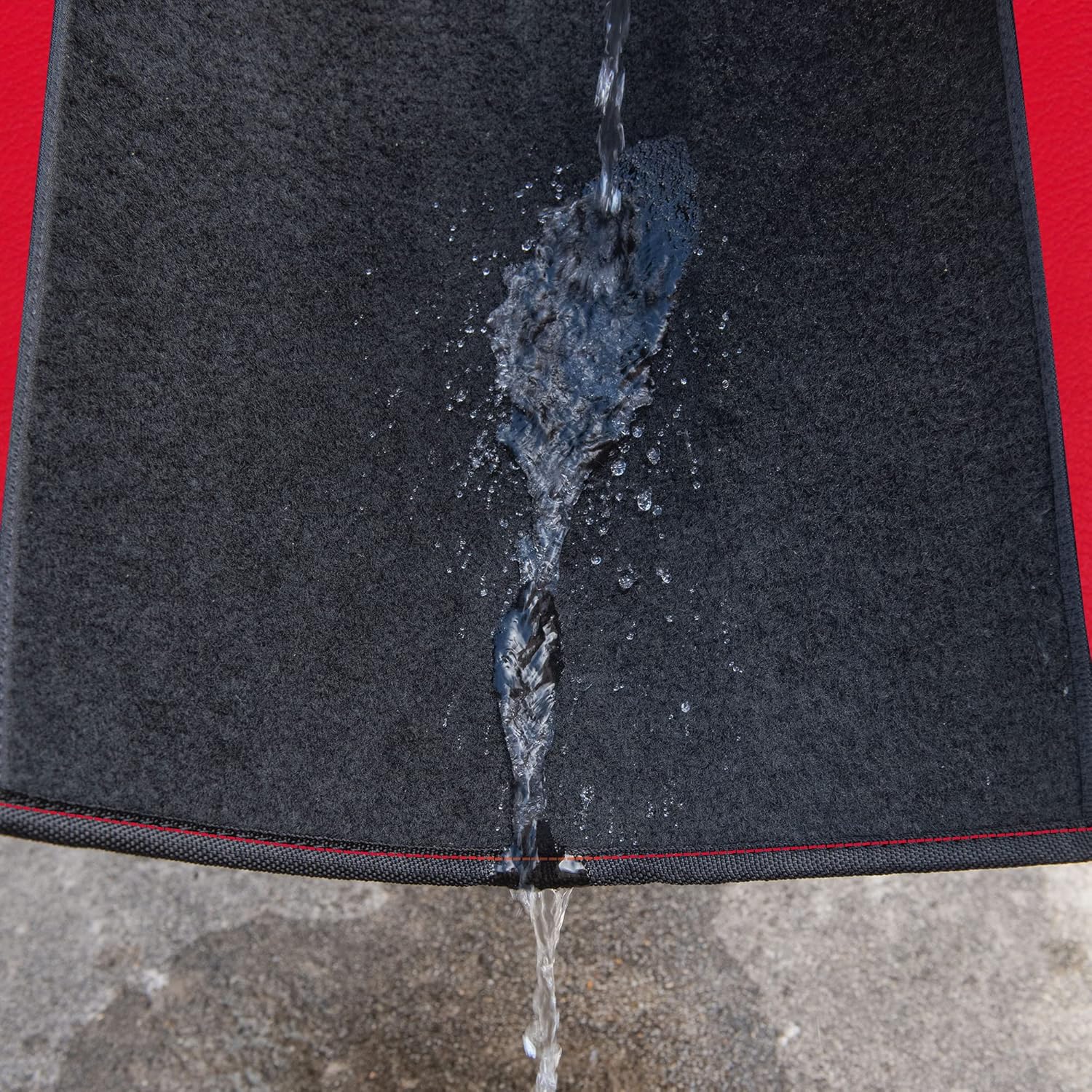 Rainbow Waterproof Universal Fit Faux Leather Car Carpet- Anti-Slip Nibbed Backing Floor Mats for SUV