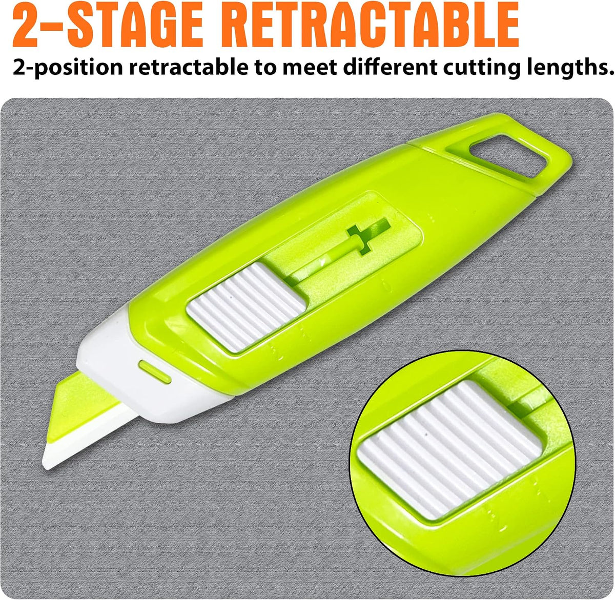 Ceramic Safety Box Cutter, Handy Pocket Knife, Mini Magnetic Carton and Package Opener with Safety Lock, 4-pack