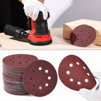 Bates- Sanding Discs, 5 Inch 8 Hole Sanding Discs, 100 Pack, Grits 60 120 240 400 600 800 1000 1200 1500 2000, Sanding Pads, Hook and Loop Sanding Disc, Round Sandpaper Discs, 5 inch Sanding