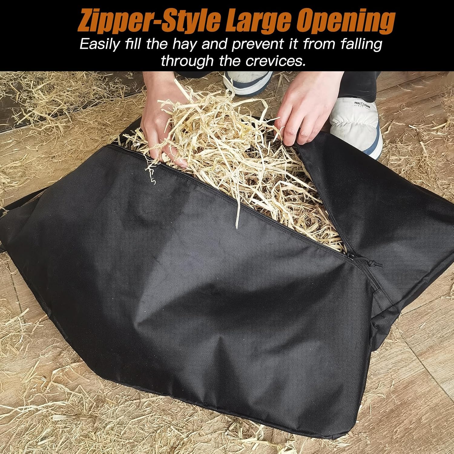 Hay Bag for Horses,Ultra-Slow Feed Hay Bag for Ground Feeding (1)