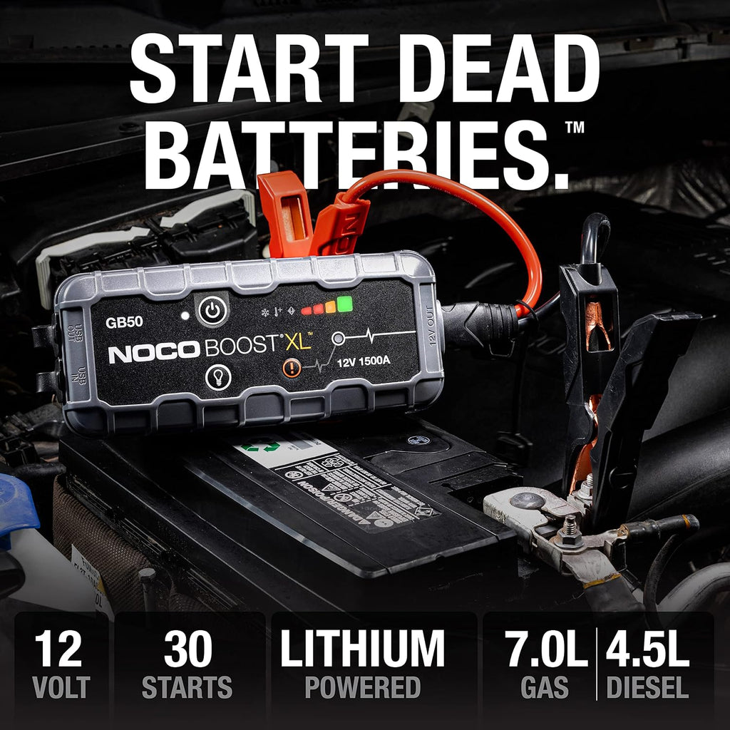 Boost GB50 1500A UltraSafe Jump Starter, 12V Lithium Battery Booster