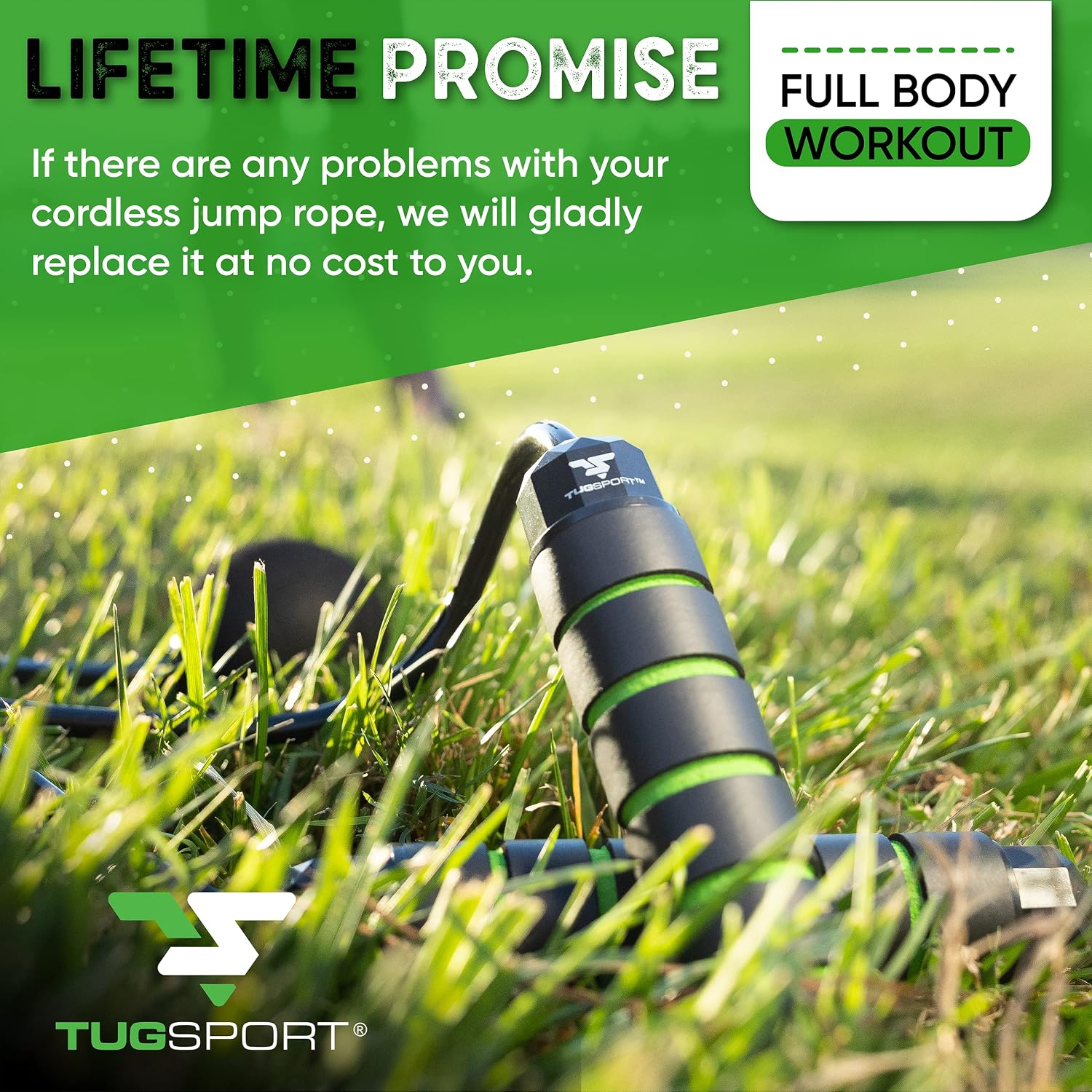 Bod Ropes Cordless Jump Rope Beachbody MBF - Adjustable Length Ropeless Jump Rope For Beachbody - Emulate Weighted