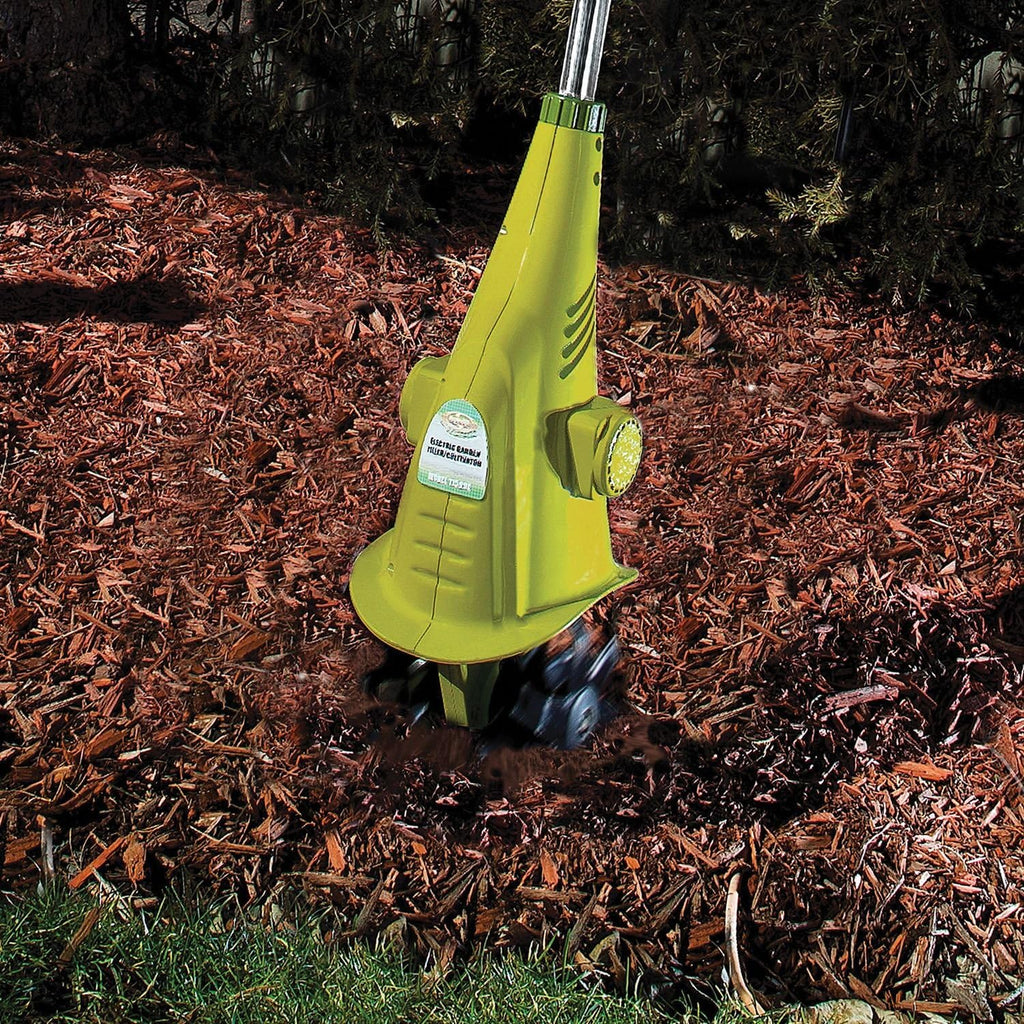 Corded Electric Garden Cultivator with Steel Blades, 6.3-Inch Wide Path, 2.5-Amp Motor - Heavy-Duty Electric Tiller