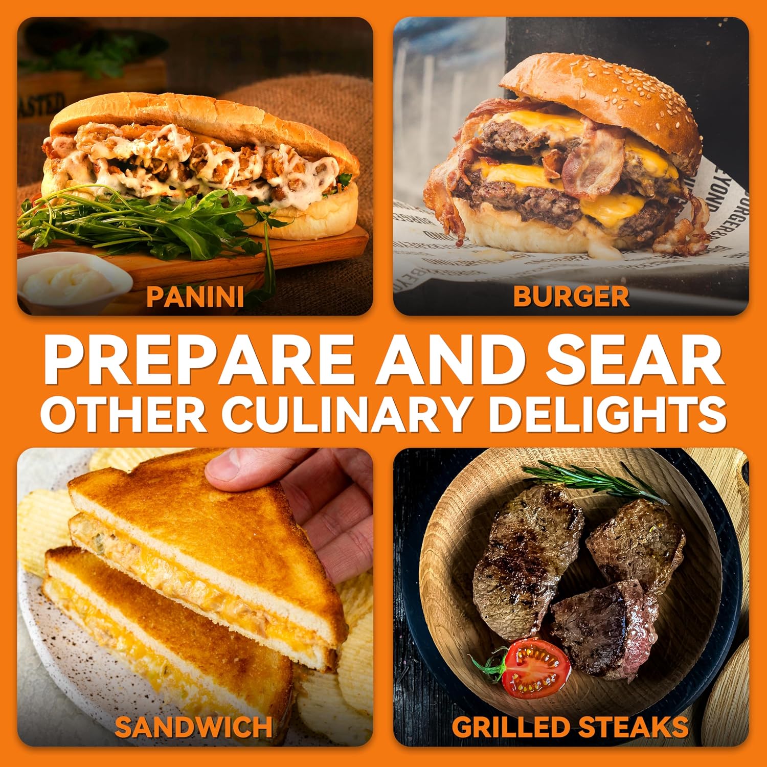 Panini Press Electric Griddle, Panini Grill Press Sandwich Maker Press, Grilled Cheese Maker, Sandwichera Electrical