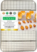 304 Stainless Steel Cooling Rack, 11.75"X16.5"X0.7"