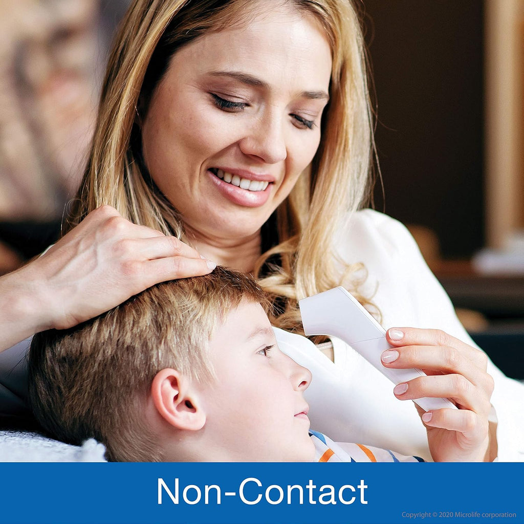 Non-Contact Forehead Thermometer, Digital Infrared No-Touch Thermometer (for Adults, Kids & Baby), Large Backlit LCD