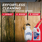 Outdoor Cleaner Dirt,Mold & Mildew Cleaner & Stain Remover Concentrate | 1 Gallon