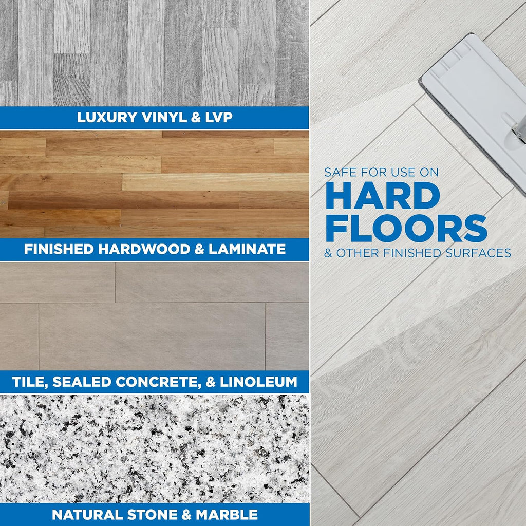 3-in-1 Hard Floor Cleaner, 1 Gallon Concentrate for LVP, Tile & Marble