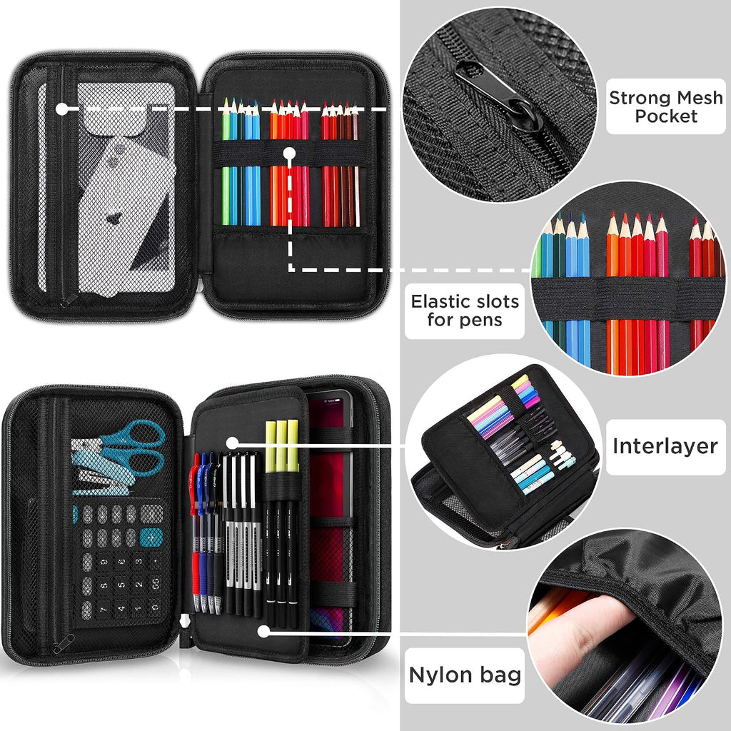 Big Capacity Storage Pouch Marker Pen Pencil Case Simple Stationery Bag Box Art Tool & Sketch Storage Boxes for