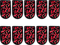 Cast Iron Skillet Pan Pot Holder Covers Mitts Black Non-Slip Washable Sleeves for BBQ Baking Kitchen Cotton