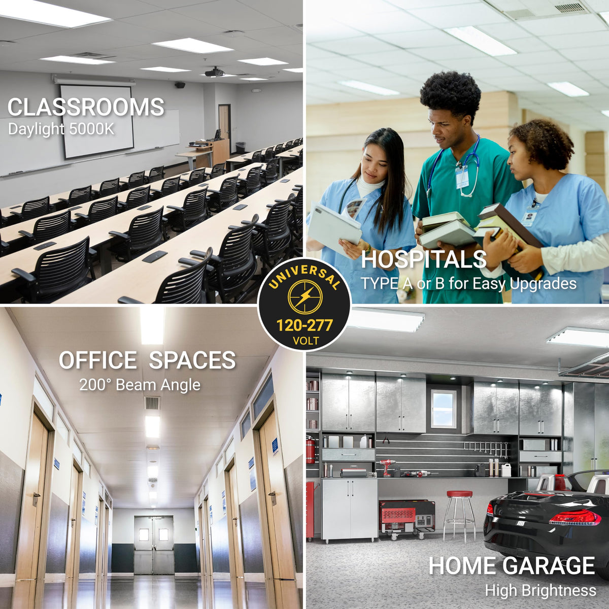30 Pack T8 LED Bulbs 4 Foot Dimmable, 5000K, Single/Dual Ended, UL