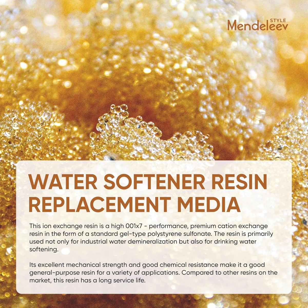 Water Softener Resin Replacement 1 Cu Ft (25L), Cation Beads