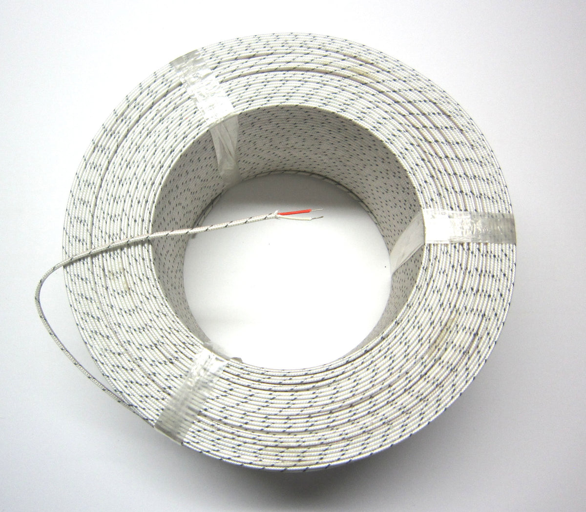 J-Type Thermocouple Wire AWG 24 Solid w. Braided Fiberglass Insulation - 10 Yard