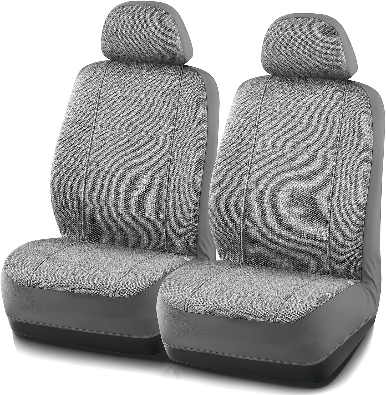 Car Seat Covers for Front Seat, Low Back Heavy Duty Breathable Flax Seat Protector, Airbag, Not Seat Belt Compatible