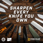 Official Work Sharp Knife & Tool Sharpener Assorted (P80, P220, 6000) Replacement Belt Kit
