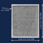 97007696 Range Hood Filter for Broan Nutone Replacement 2-Pack 10.5"x8.75"