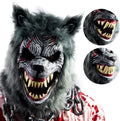 Halloween Wolf Werewolf Mask with Movable Jaw, Werewolf Costume Accessories Scary Mask for Kids Men Women Halloween