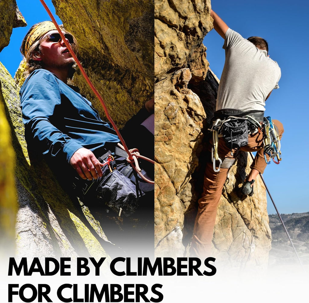 Chalk Bag for Rock Climbing, Bouldering, Weightlifting, and More