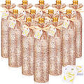 12 Pcs Rose Gold Satin Wine Gift Bags, Gift Giving