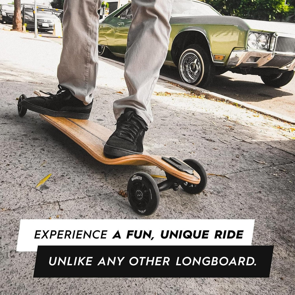 Longboards Bamboo Longboards for Cruising, Carving, Free-Style, Downhill and Dancing (Bamboo Drop & Fiberglass