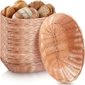 12 Pack Bread Basket Bulk 9.5 Inch Plastic Oval Basket