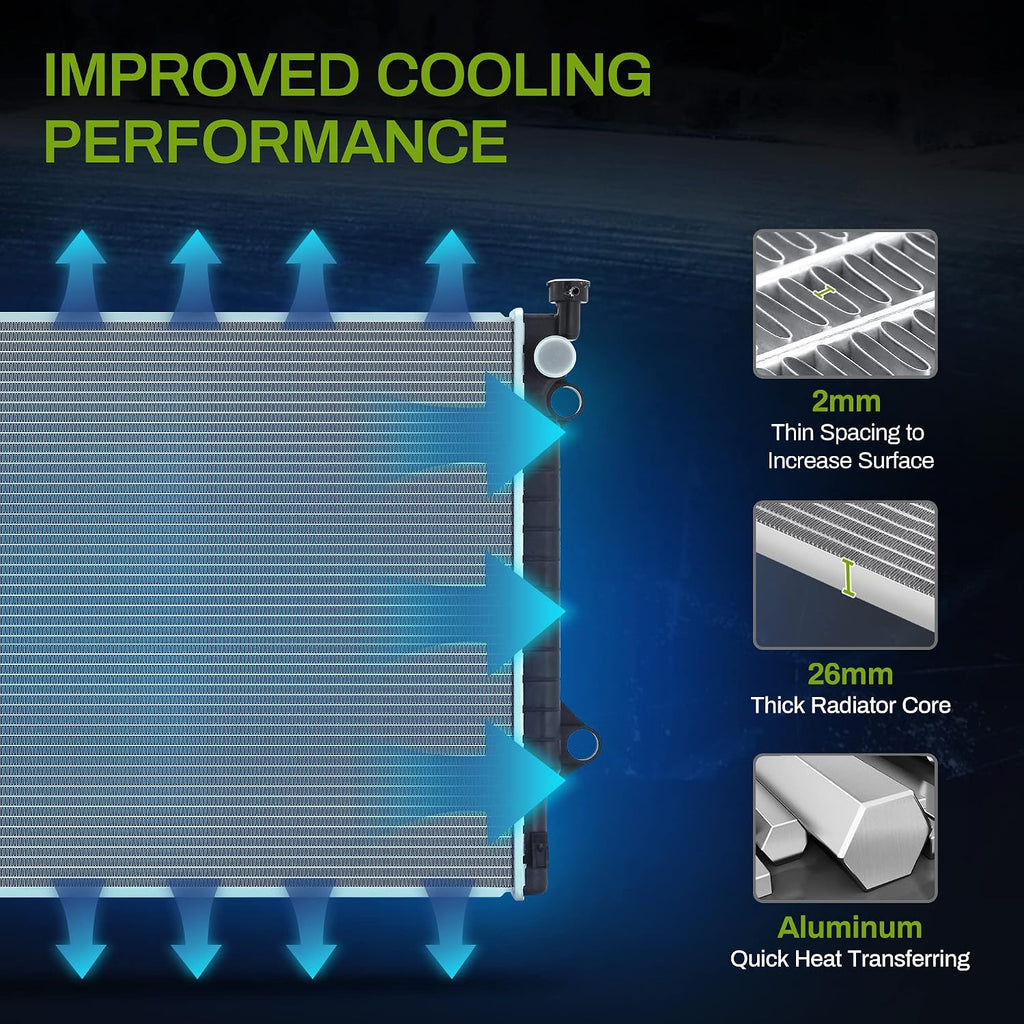 AUTOSAVER88 Radiator Compatible with 2005-2015 Toyota Tacoma