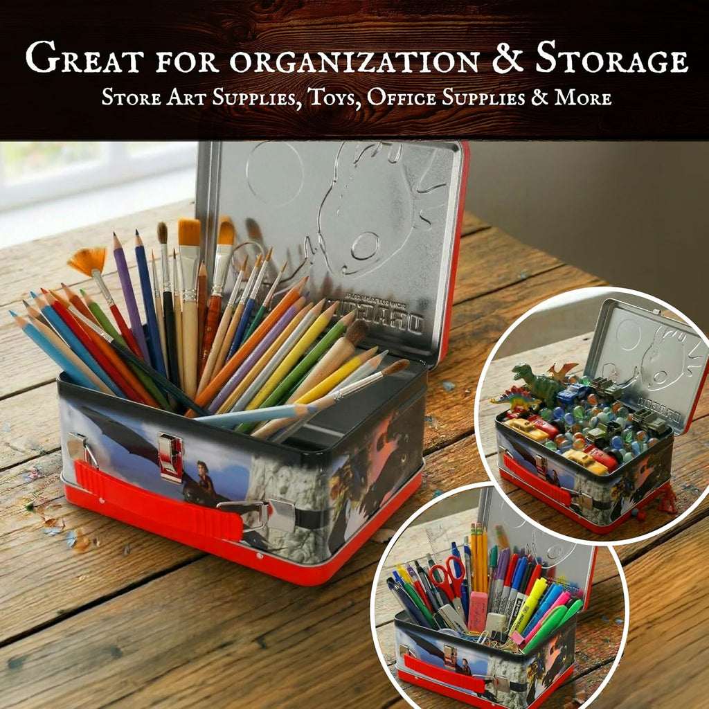 How to Train Your Dragon Fun Box – Embossed Collectible Storage Tin, Officially Licensed How To Train Your Dragon