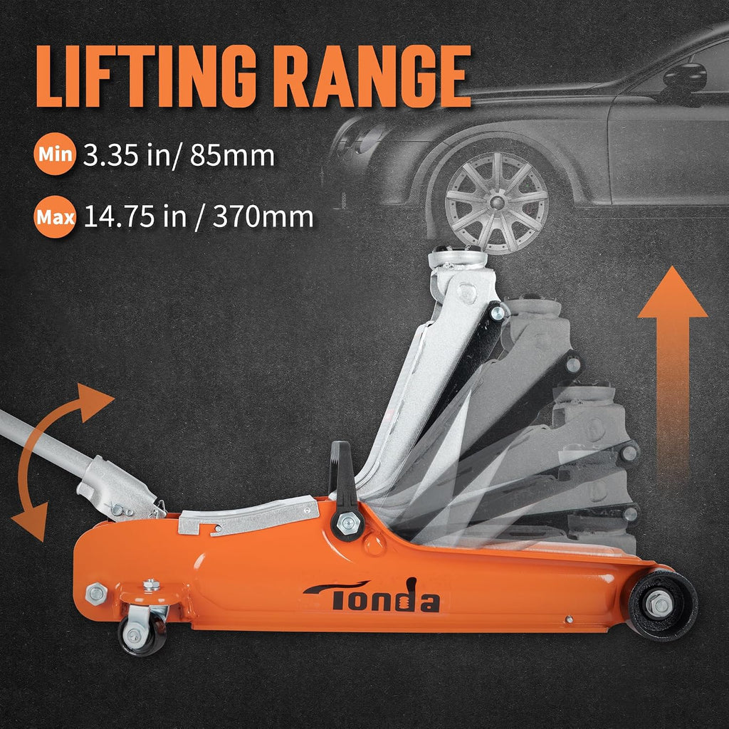 2.5 Ton Low Profile Floor Jack, 5,000 Lbs Hydraulic Car Jack