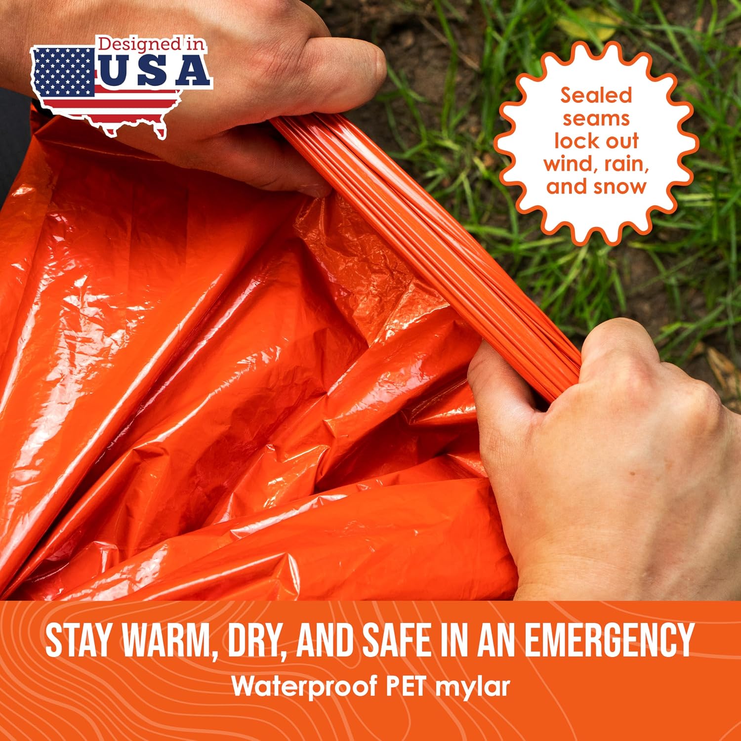 Life Bivy Emergency Survival Sleeping Bag Thermal Bivy - Use as Emergency Bivy Sack, Survival Sleeping Bag, Mylar