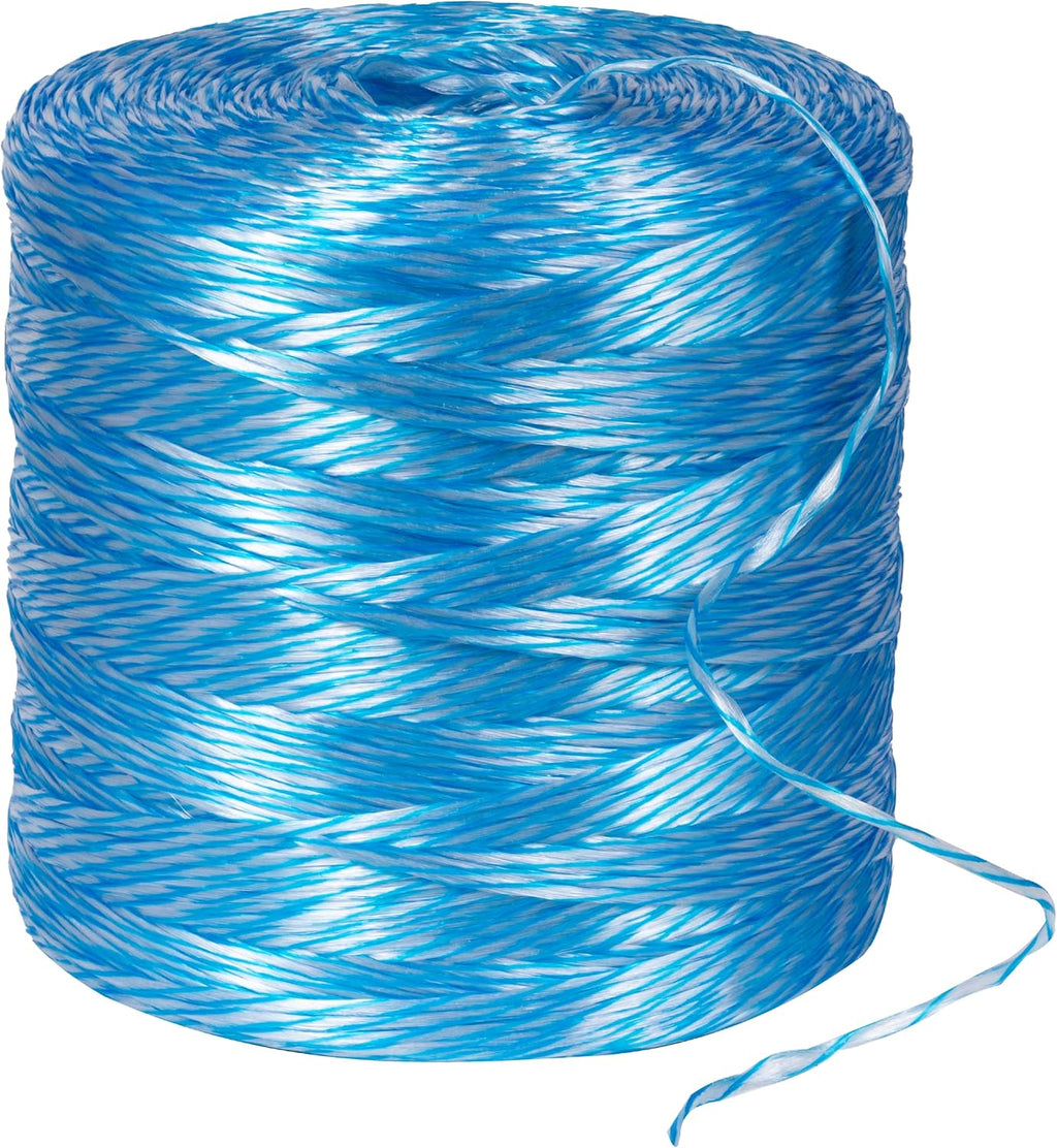 PL6500 Poly Pull Line - 210 lbs Tensile Strength, Polypropylene - 6500Ft Twine Line, Blue & White (Coil Only)