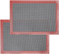 Silicone Baking Mat with Microperforated, 2 PCS Perforated Baking Mats/Oven Liners for 13" x 18" Half Sheet Pan