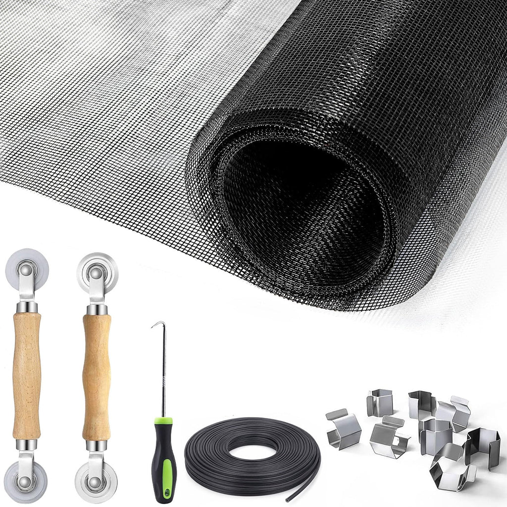 Window Screen Replacement, 6in1 Window Screen Door Repair Kit