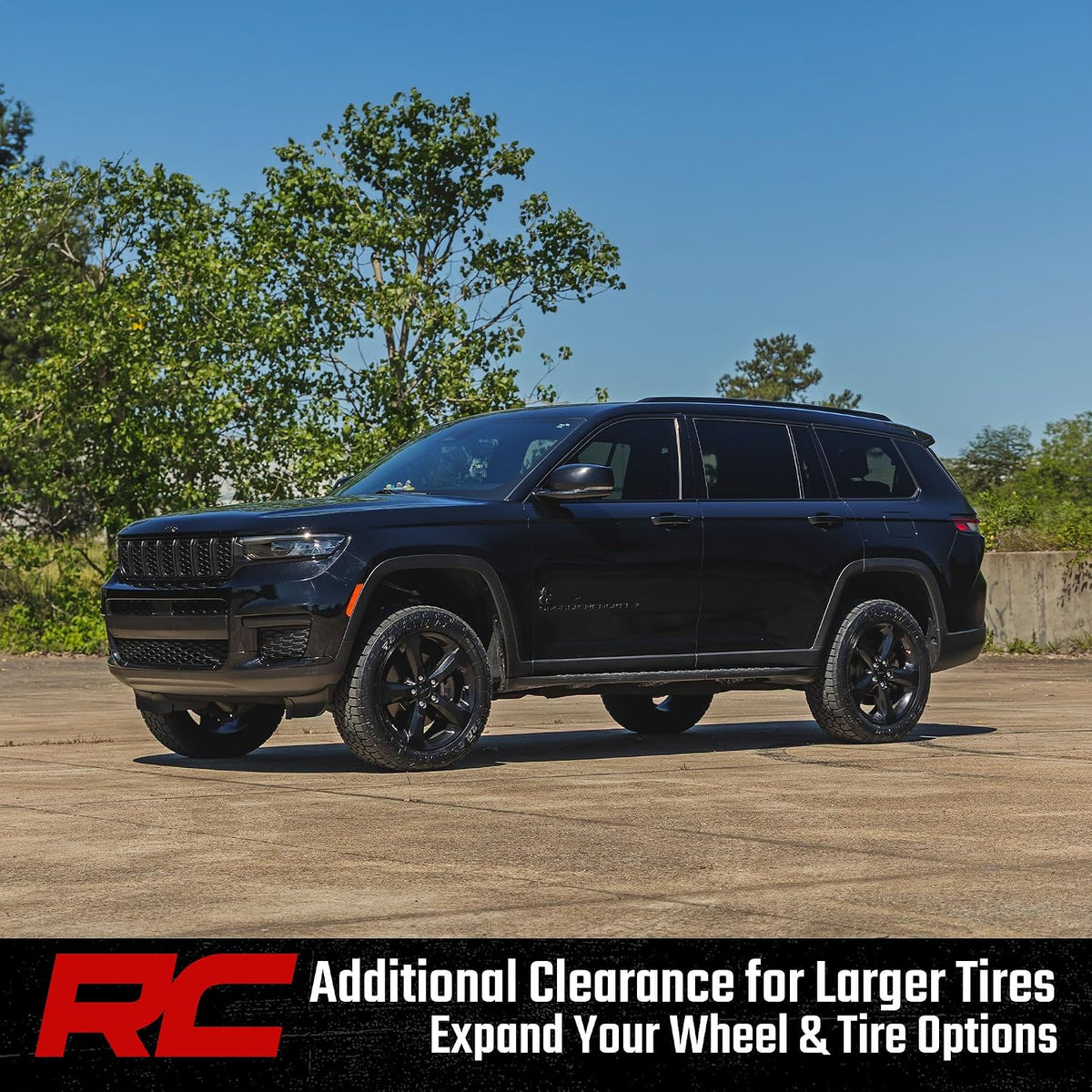 Rough Country 2" Lift Kit for Jeep Grand Cherokee L (2021-2026) – Front & Rear Suspension Lift with Strut Spacers and Coil Spacers